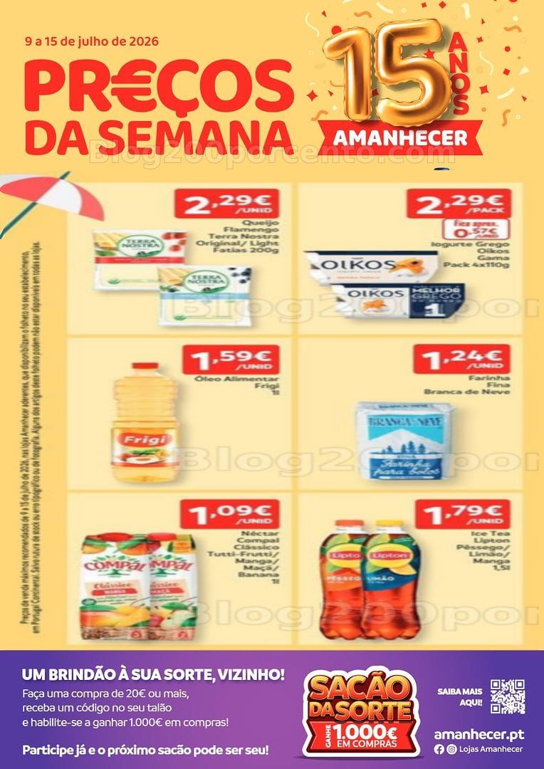 Antevisão Folheto AMANHECER Promoções de 9 a 15 julho